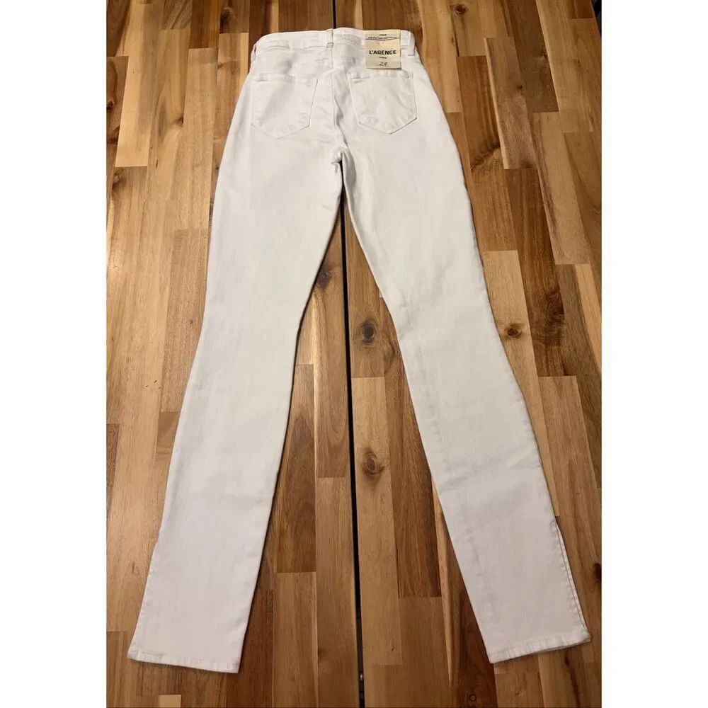L'AGENCE Josie High Rise Skinny Split Side Hem Jeans - Picture 3 of 7